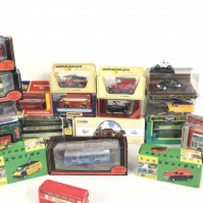 A Box Containing Various Boxed Diecast Including Corgi. Dinky. Matchbox Etc. No Reserve.