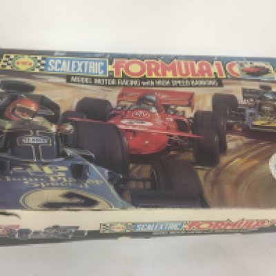 A boxed Scalextric set Formula 1 GP8 with additional cars.  No reserve 