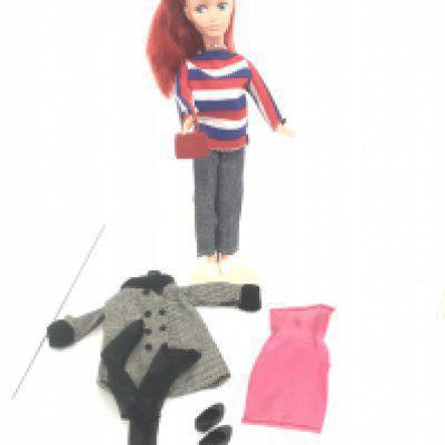 A PedIgree Mitzi Doll. Sindys New Continental Friend. With Extra Clothes And Stand. No Reserve.