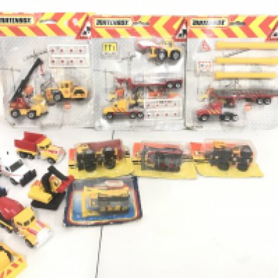 A Collection Of Carded And Loose Matchbox Construction Vehicles. No Reserve.