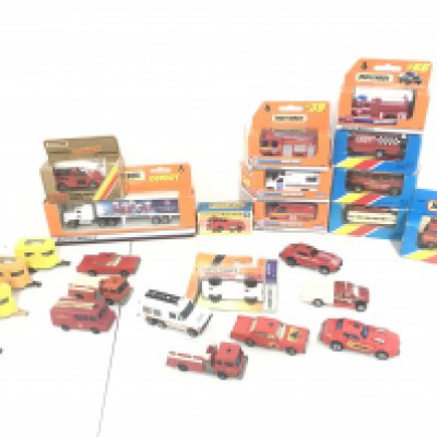 A Collection Of Boxed And Loose Matchbox. Mostly Fire Vehicles. No Reserve.