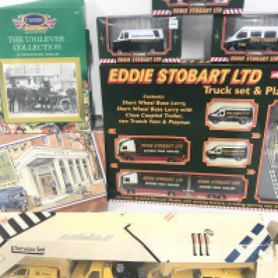 A Collection Of Corgi Eddie Stobart Vehicles. A A service Set etc. boxes Are I'm Various States. No Reserve.
