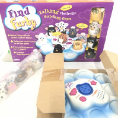 A Boxed Tiger Find Furby Talking Electronic Game.