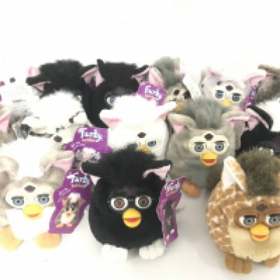 A Collection Of Tiger Furby Buddies 15 In Total.