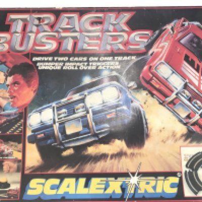 A Boxed Scalextric Track Buster Set.