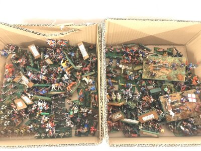 2 X Boxes Containing Painted 15MM Led Soldiers. No Reserve. (2).