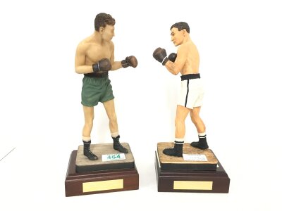 2 Endurance Art Of Sport Figures. James J Braddock And Rocky Marciano.