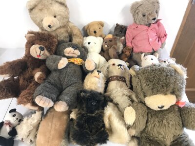 Collection of assorted teddies