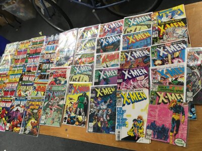 A lot including x men captain marvel iron man comics