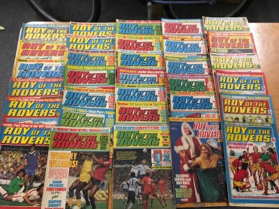 A large collection of Roy of the Rovers comics.