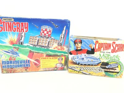 A Boxed Matchbox Stingray Marineville Headquarters And A Captain Scarlet Talking Alarm Clock. No Reserve.(2).