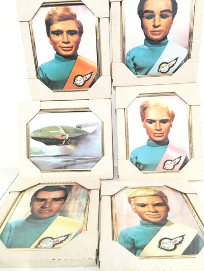 6 Framed Thunderbirds Pictures No Reserve.