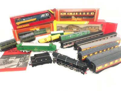 2 00 Gauge Locomotives. A/F A Collection Of Coaches and Intercity Dummy.