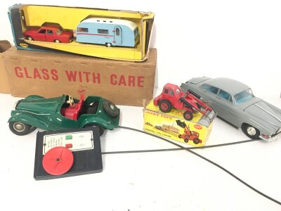 A Part Boxed Spot-On Ford Zephyr And Caravan, A Boxed Dinky Muir-Hill 2/WL Loader and Others.