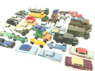 A Collection Of Playworn Diecast Mostly Dinky. With Some Britains.