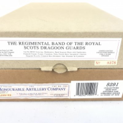 2 X Boxed Britains Sets. The Regimental Band Of The Royal Scots Dragoon Guards #00102 And Honourable Artillery Company #5291.
