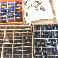 A Collection of Painted Led And Plastic 15MM Soldiers. Some unpainted. No Resreve.