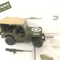A Boxed Danbury Mint WW2 Jeep Replica.1/16 Scale.