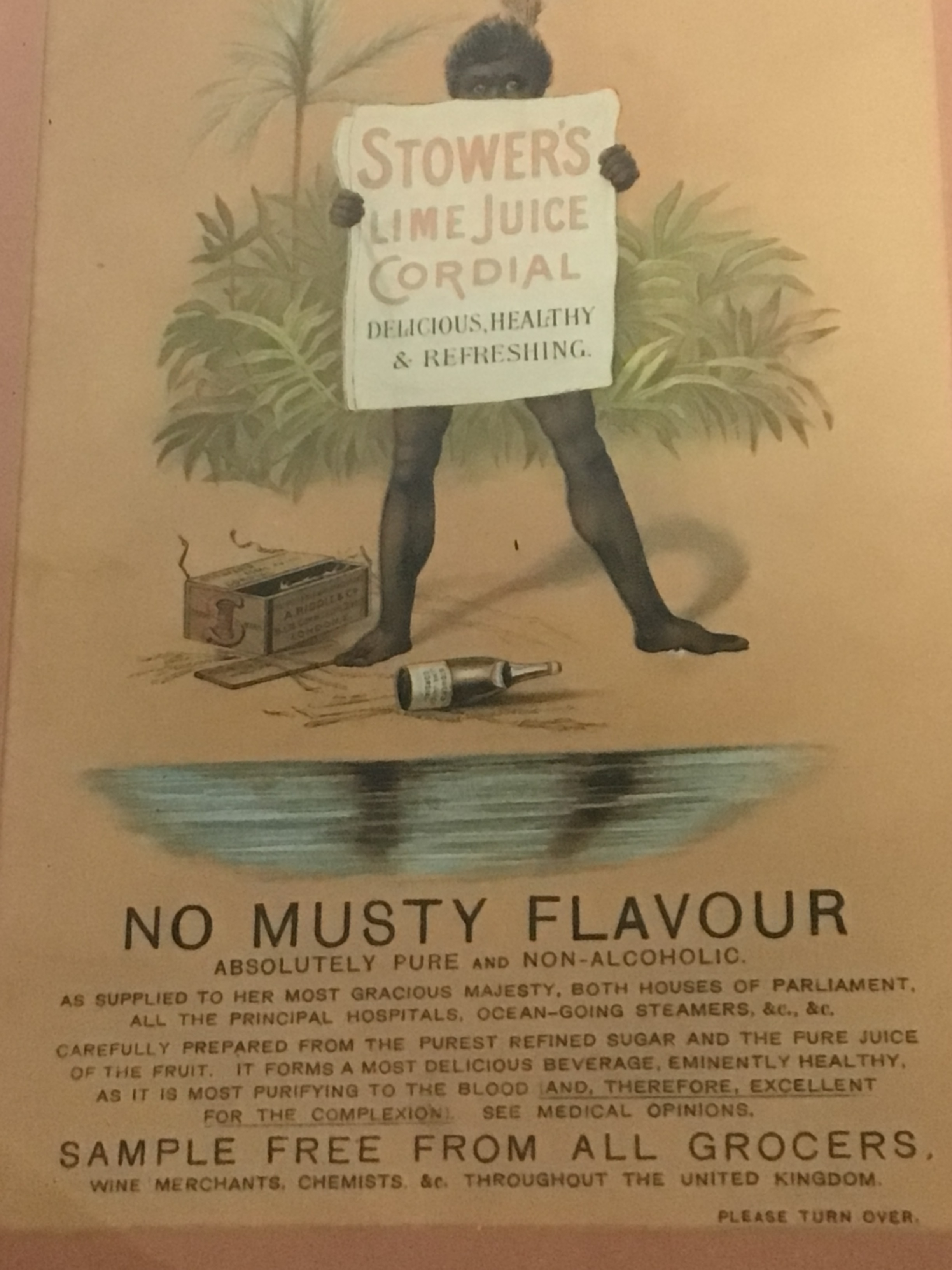 Four small late 19th century framed advertisements and two framed prints (6) 22x28cm 