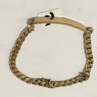 A 9 ct gold ID bracelet 16.9 grams