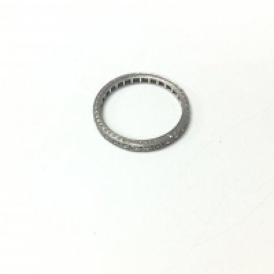 A platinum and diamond set eternity ring. Approx weight 3.47grams, size S.