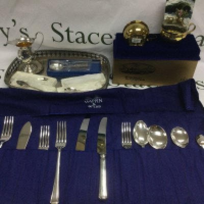 A collection of Arthur Price Silver Plate Cutlery and various other items.. Shipping category C.