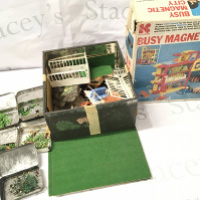 A Boxed Kohner Busy Magnetic City and a Britains Garden Set. No Reserve.(2).