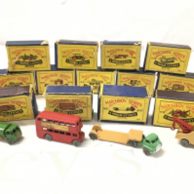 A Collection of Boxed Matchbox Diecast. Boxes in Various States.