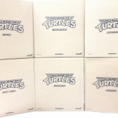 6 Brand New Boxed Super 7 Teenage Mutant Ninja Figures.