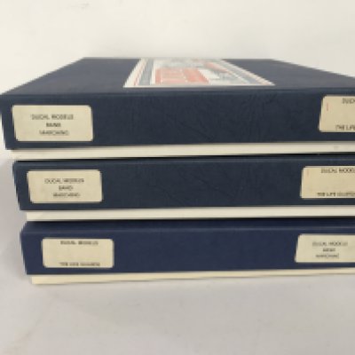 3 boxed Ducal Metal Military sets featuring The Life Guards marching band. No reserve