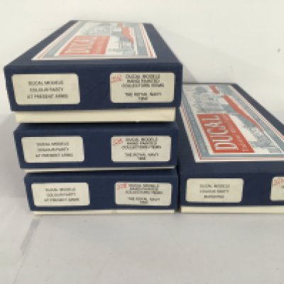 4 x Ducal boxed sets of metal military miniature figures featuring 3x The Royal Navy Colour Party at Present Arms 1950 and Colour Party Marching 1950. No reserve