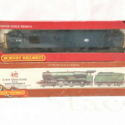 2 X Boxed Hornby 00 Gauge Locomotives. A GWR King Class 4-6-0 King Edward I And A BR Coco Diesel Loco. No Reserve.