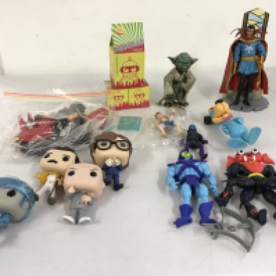 A varied collection of figures MOTU..The Avengers..Star Wars plus others. No reserve