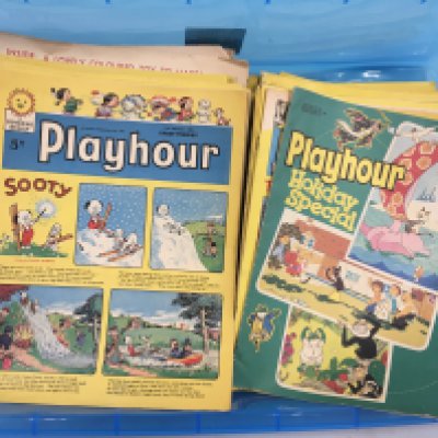 A collection of approximately 200 Playhour comics dating from 1961 to 1979 not consecutive. No reserve
