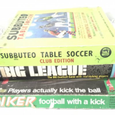 A Collection of Football Table Games including Subbuteo. Parkers Striker And Chad Valleys Big League.(3).