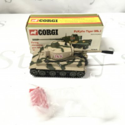 A Bo Ed Corgi PzKpfw Tiger Mk.I Tank Complete With Shells. #900.