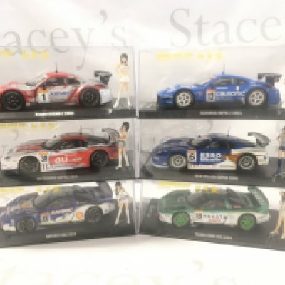 6 X Boxed Japanese Imports Scalextric Cars including Pit Girls.