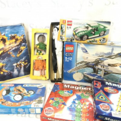 A Collection of Lego. Magnetix. Meccano. A Pelham Puppet etc. No Reserve.