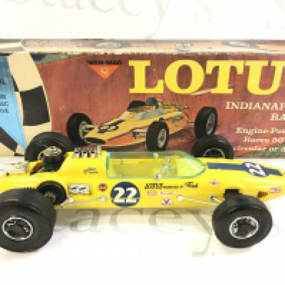 A Boxed Engine Powered Wen-Mac Lotus Indianapolis Racer. With Instructions.