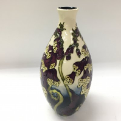 A fairies and foxglove limited edition vase by Kerry Goodwin. Number 9 of 30. 24cm tall in excellent condition.