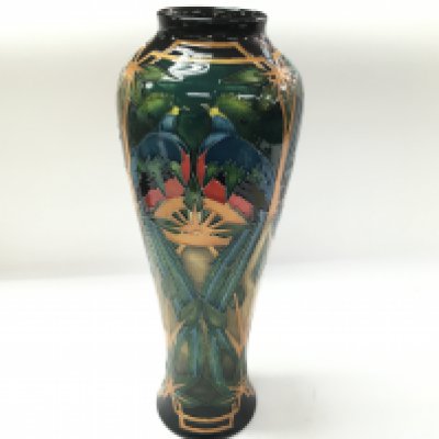 Moorcroft trial Costa Rica vase by Paul Hilditch. 37cm tall. In excellent condition with no repair of damage noted.