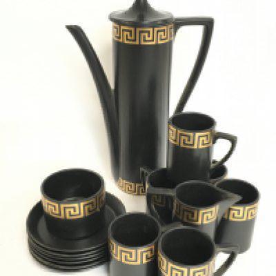 A Portmeirion coffee set with cups, saucers etc . Cannot be posted- NO RESERVE