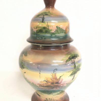 An unmarked ginger jar, approximately 48cm tall. This lot cannot be posted- NO RESERVE