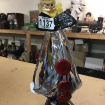 A Murano glass clown in the form of a vase- NO RESERVE