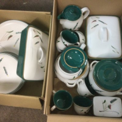 A Denby dinner service. Shipping category D