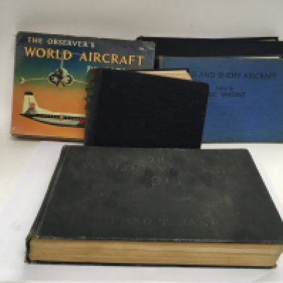 A collection of military warfare books including aircraft and battle ship books. NO RESERVE