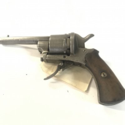 A six shot pin fire pistol.
