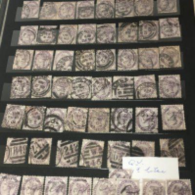 Ace Album green containing Victorian and later used stamps.