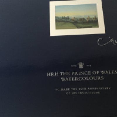A book HRH The Prince of Wales Watercolours including unused stamps.- NO RESERVE