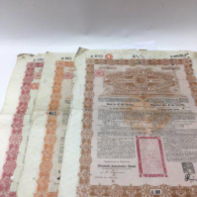 Three Chinese bonds including bonds with the amounts of &#2013266083100,&#201326608350 and &#201326608325.- NO RESERVE